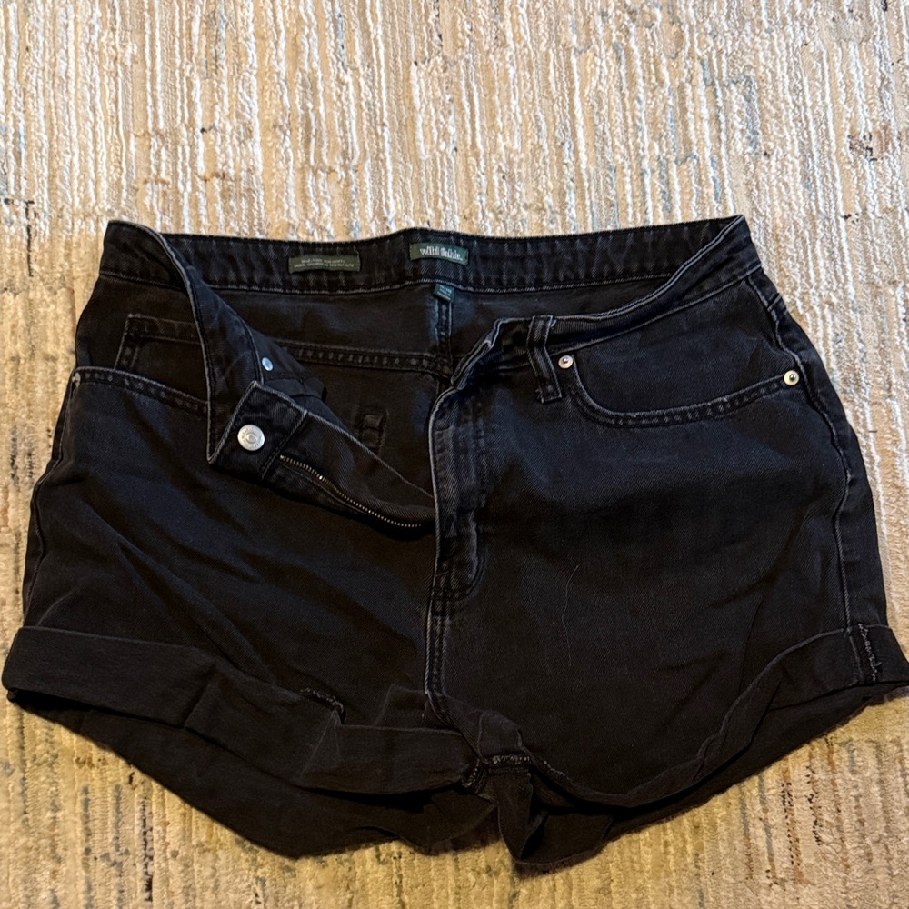 Wild Fable Black Jean Shorts